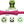 Pink Castle Tees – 50 x 60mm 2 1⁄3 inches Pink Premium Bamboo Golf Tees in a Biodegradable Kraft Box